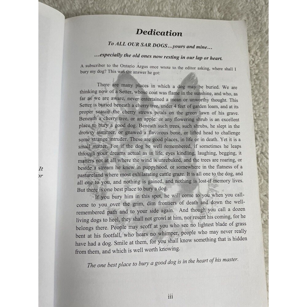 CADAVER DOG HANDBOOK WATER SEARCH DEATH & DECOMPOSITION. Search & Rescue K9 - Picture 16 of 16